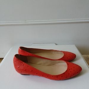 Leather ballet flats